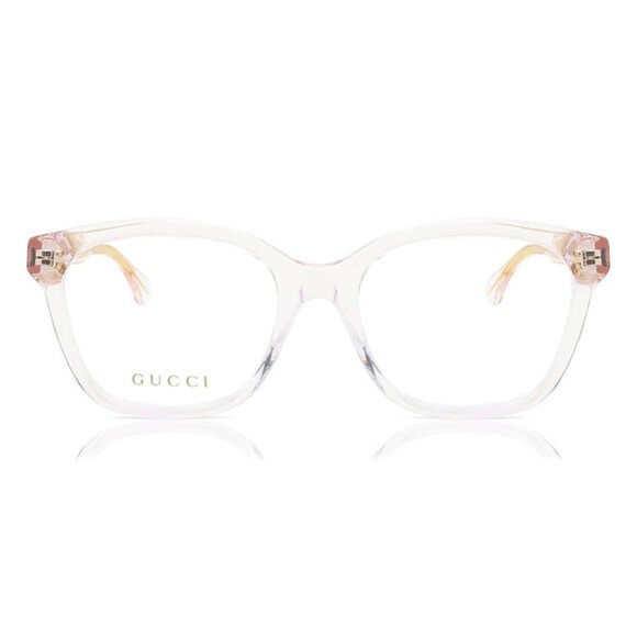 NEW GUCCI SQUARE EYEGLASSES GUCCI GG0566ON 004 PINK CLEAR EYEWEAR GG0566ON 004 - Picture 2 of 3